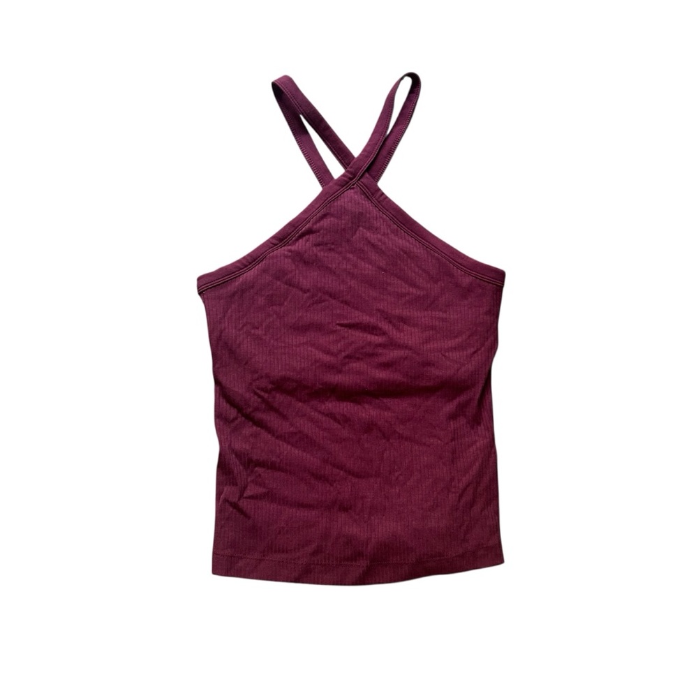 Old Navy Burgundy Halter Tank Top